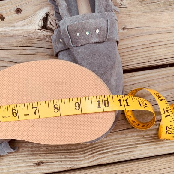 Gray Suede Moccasins Size 9.5 - Picture 5 of 8